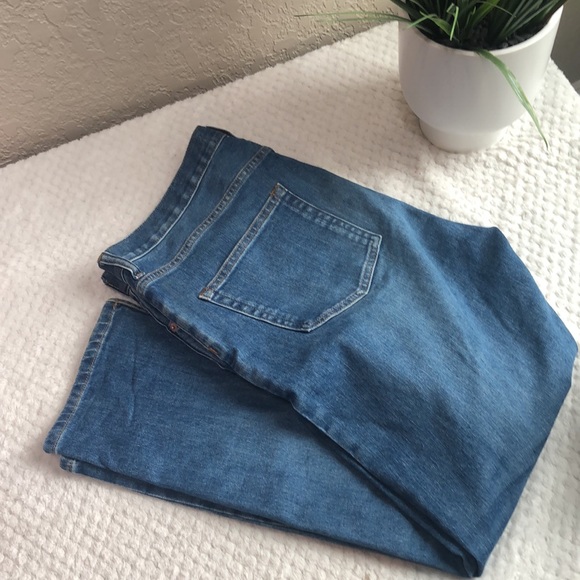 EVERLANE Original Cheeky High Rise Slim Straight Leg Ankle Denim Jeans 32 - Picture 13 of 14
